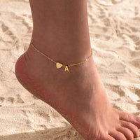 Personalized Heart Initial Anklet™