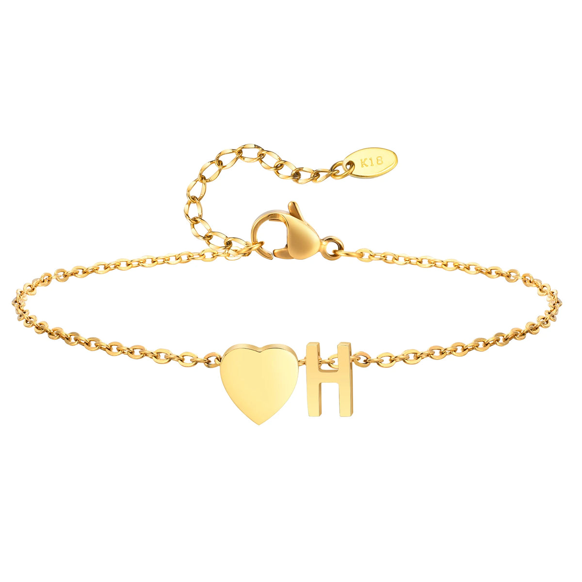 Personalized Heart Initial Anklet™