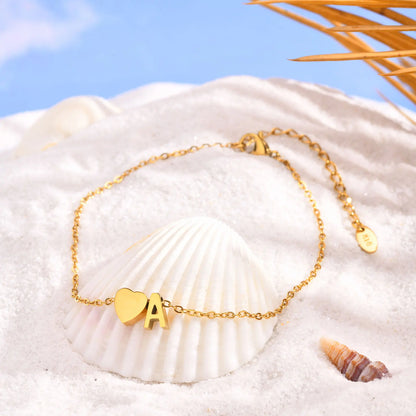 Personalized Heart Initial Anklet™