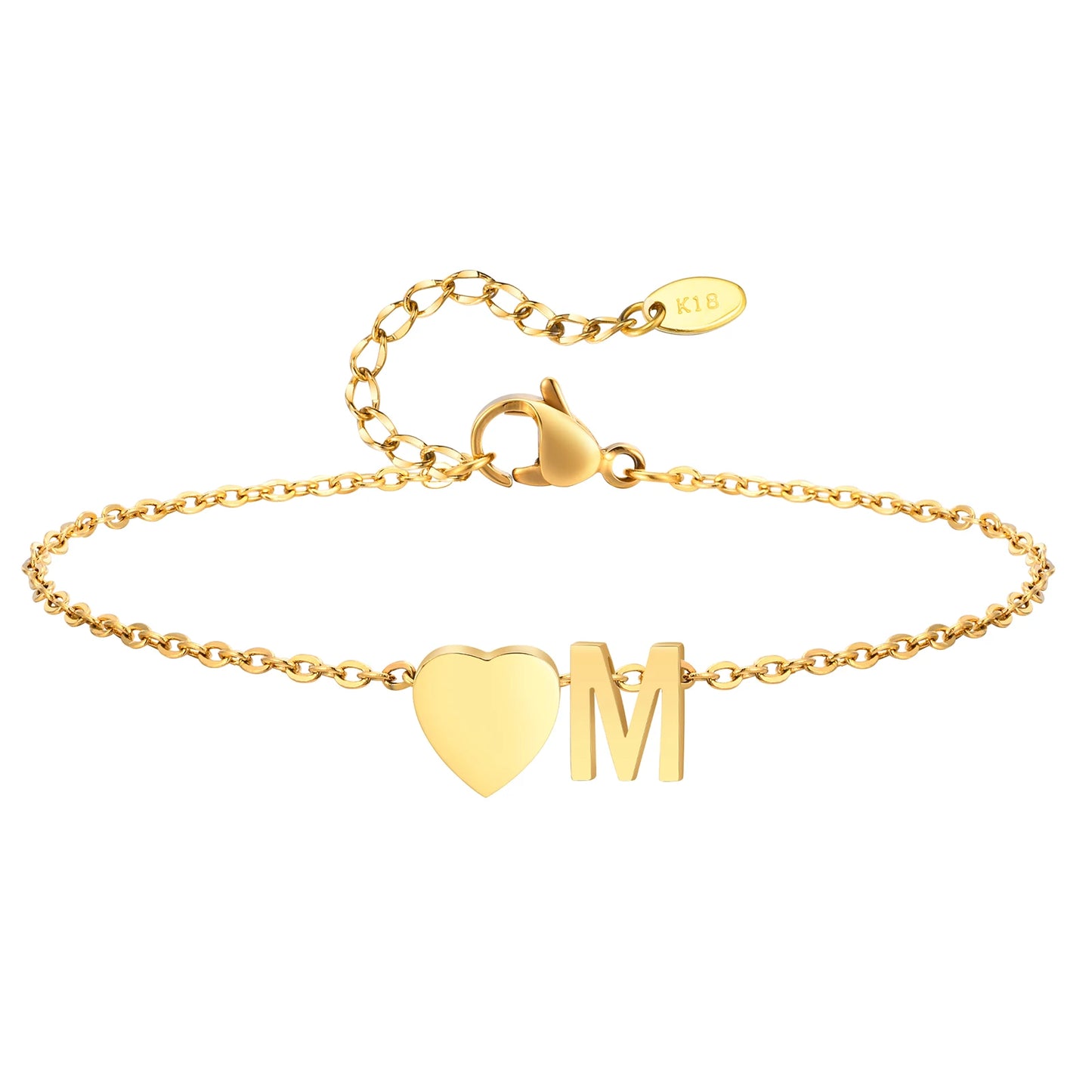 Personalized Heart Initial Anklet™