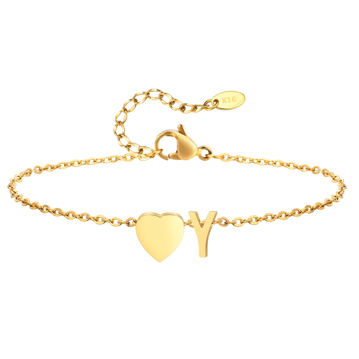 Personalized Heart Initial Anklet™