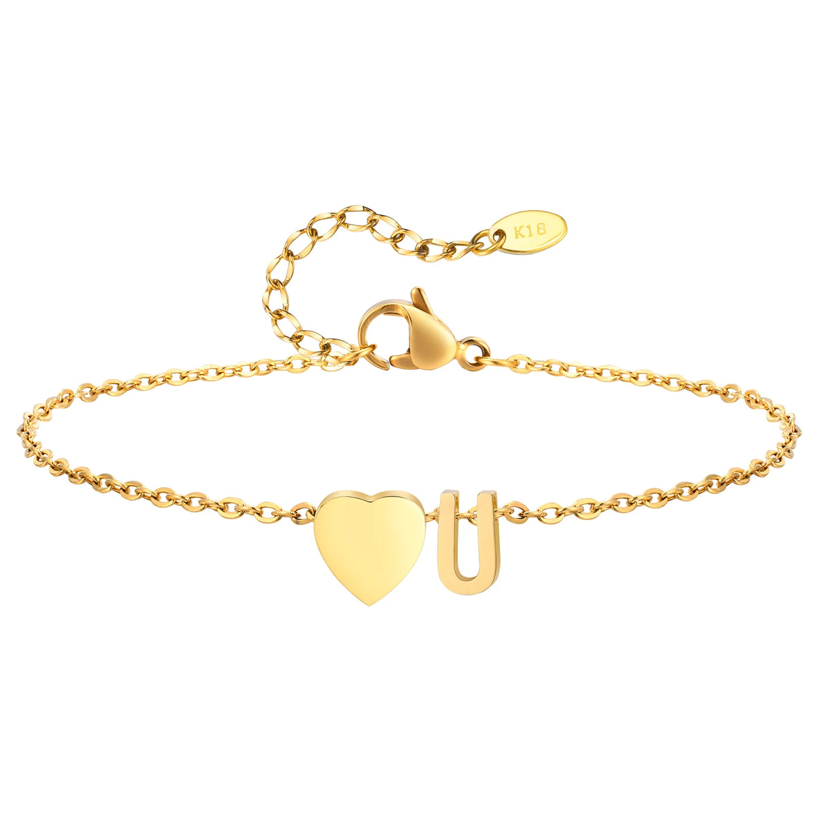 Personalized Heart Initial Anklet™