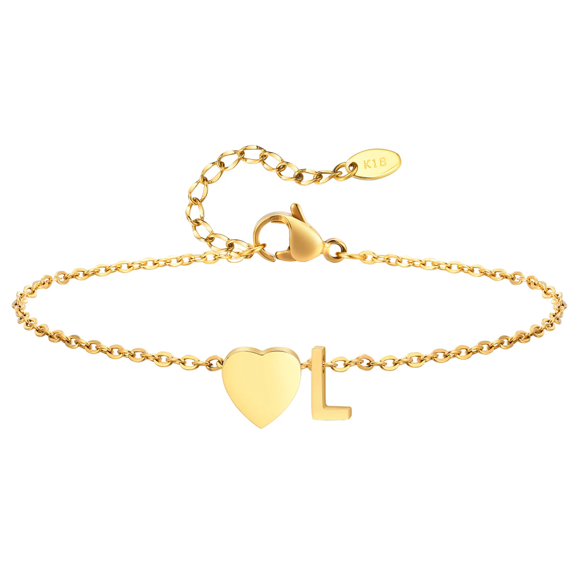 Personalized Heart Initial Anklet™