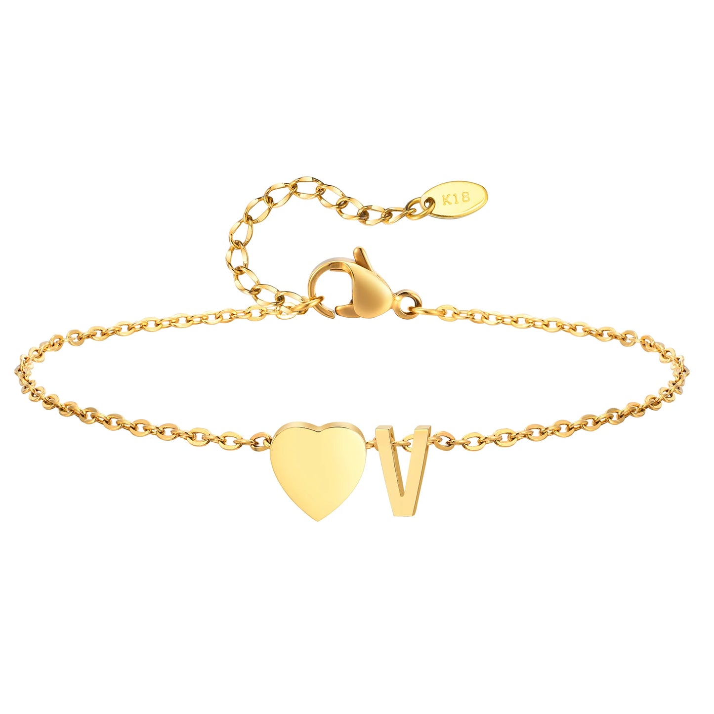 Personalized Heart Initial Anklet™