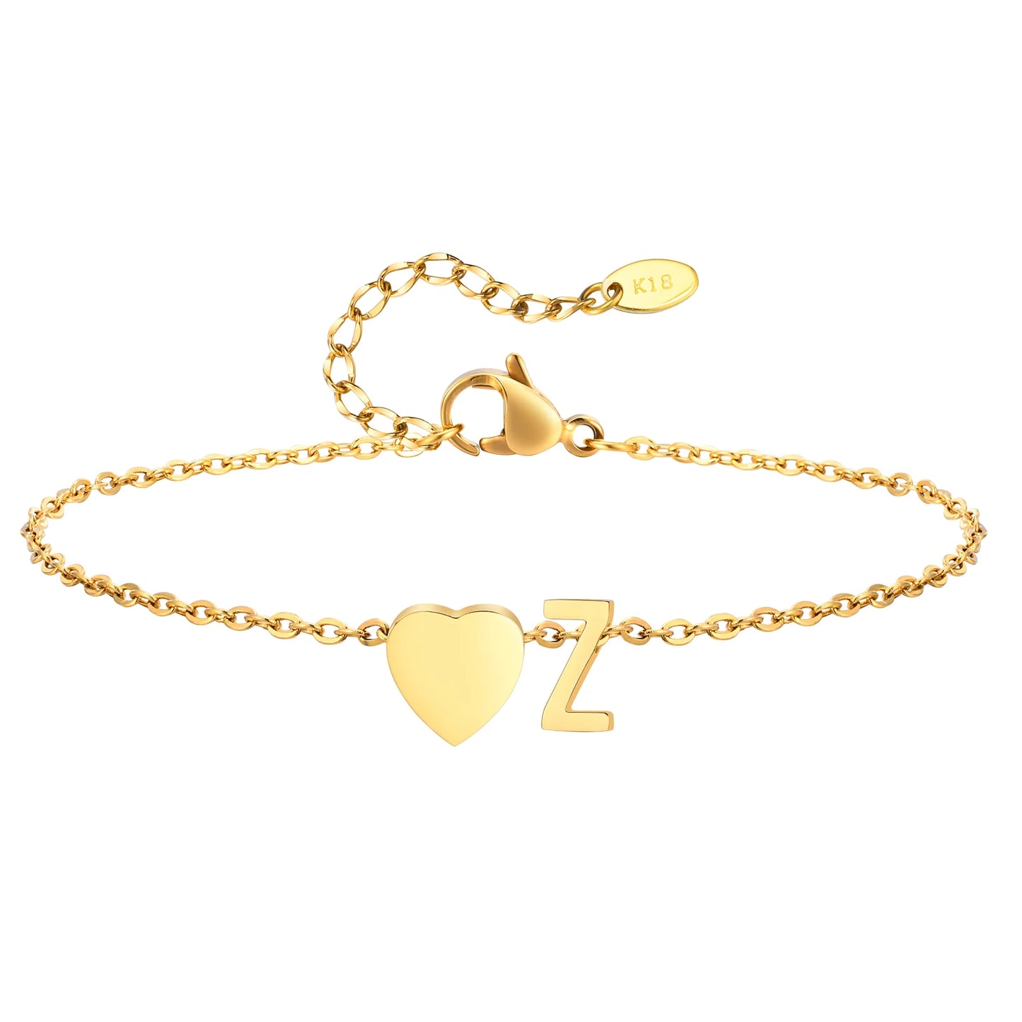 Personalized Heart Initial Anklet™