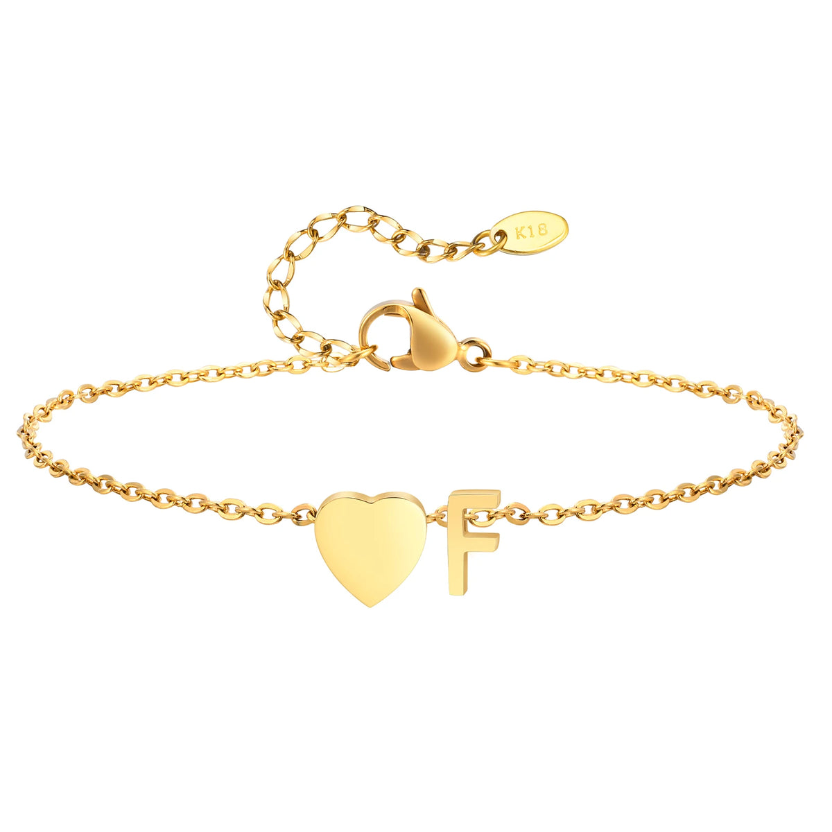 Personalized Heart Initial Anklet™