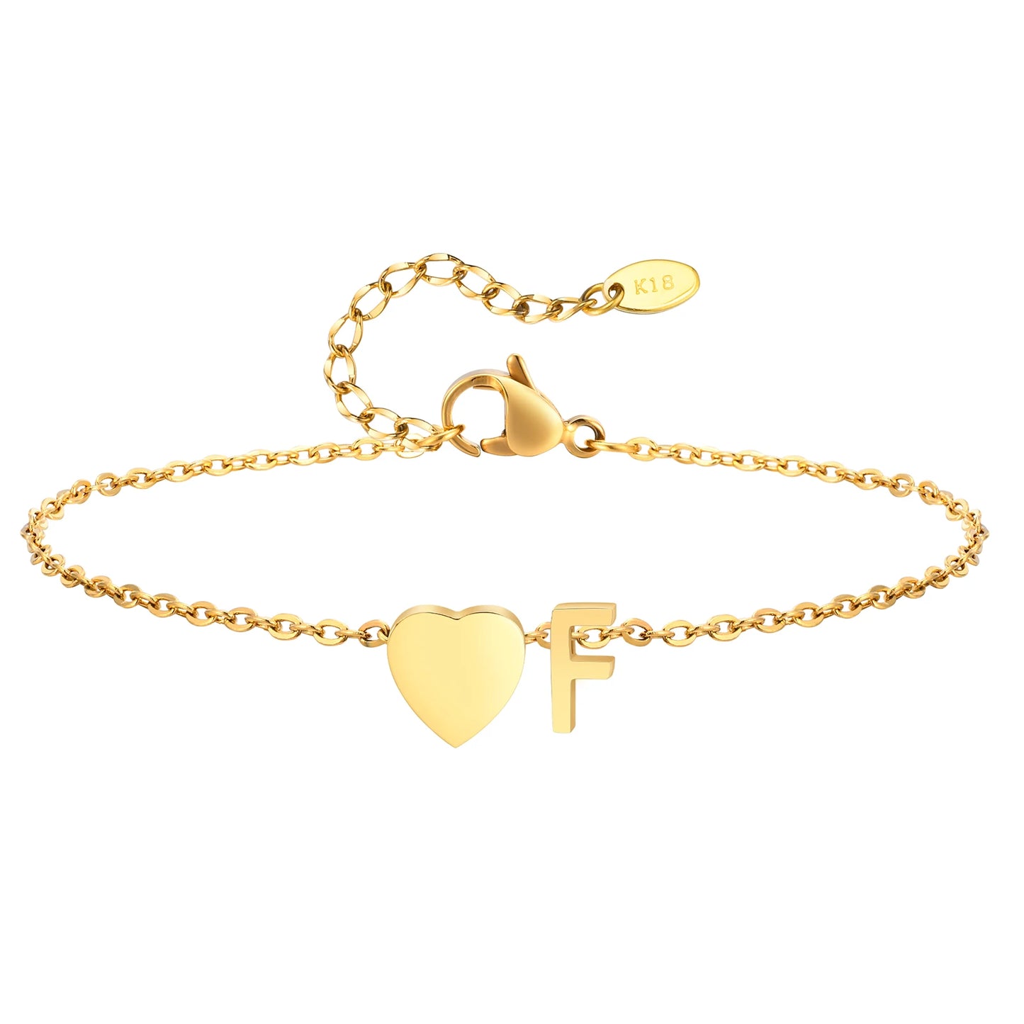 Personalized Heart Initial Anklet™