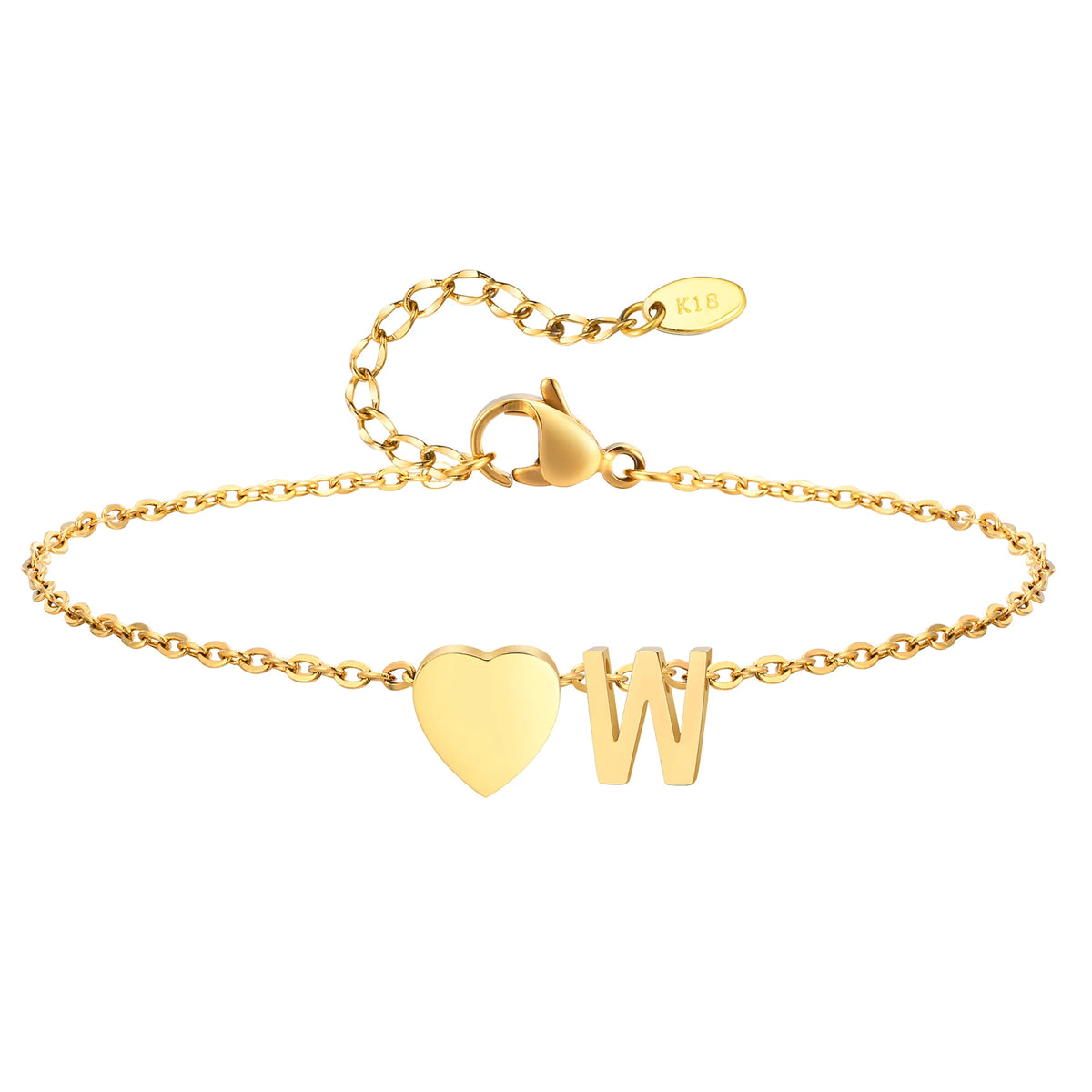 Personalized Heart Initial Anklet™