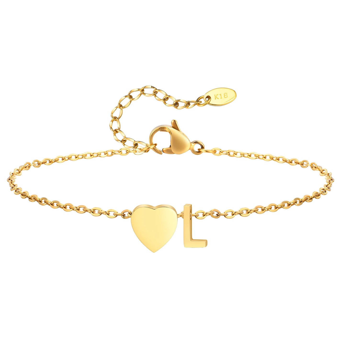 Personalized Heart Initial Anklet™