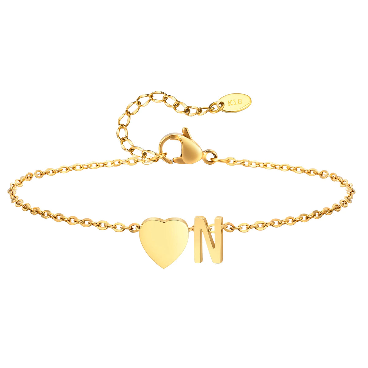 Personalized Heart Initial Anklet™