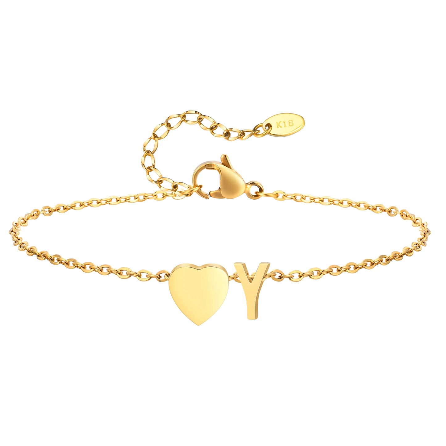 Personalized Heart Initial Anklet™
