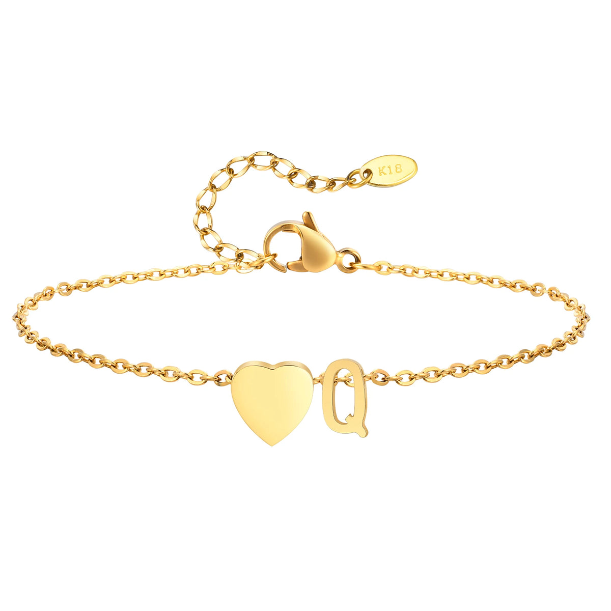 Personalized Heart Initial Anklet™