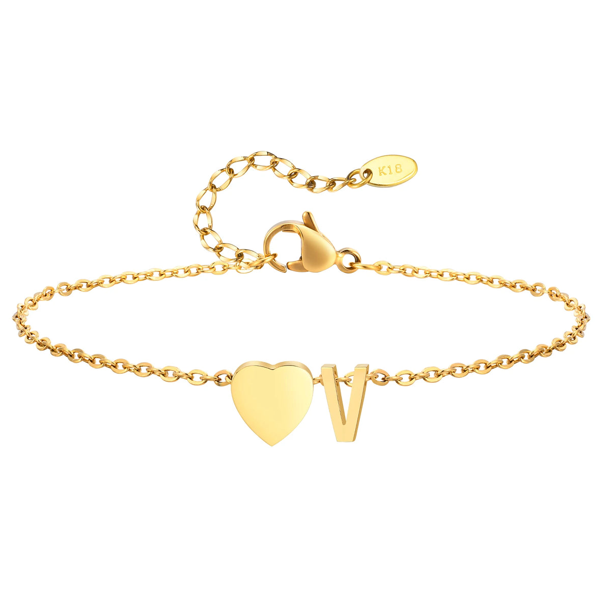 Personalized Heart Initial Anklet™